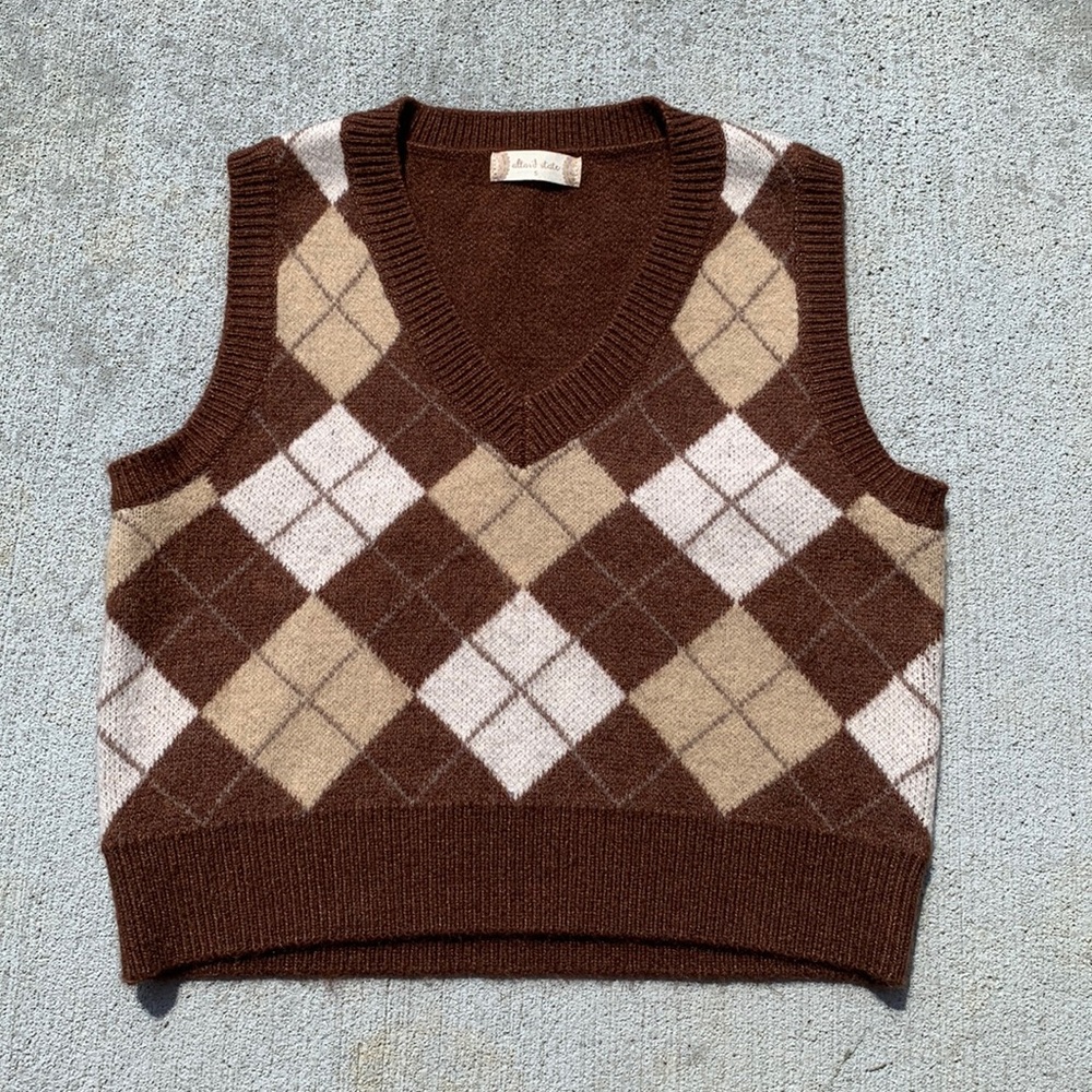 Altar’d State Argyle Sweater Vest